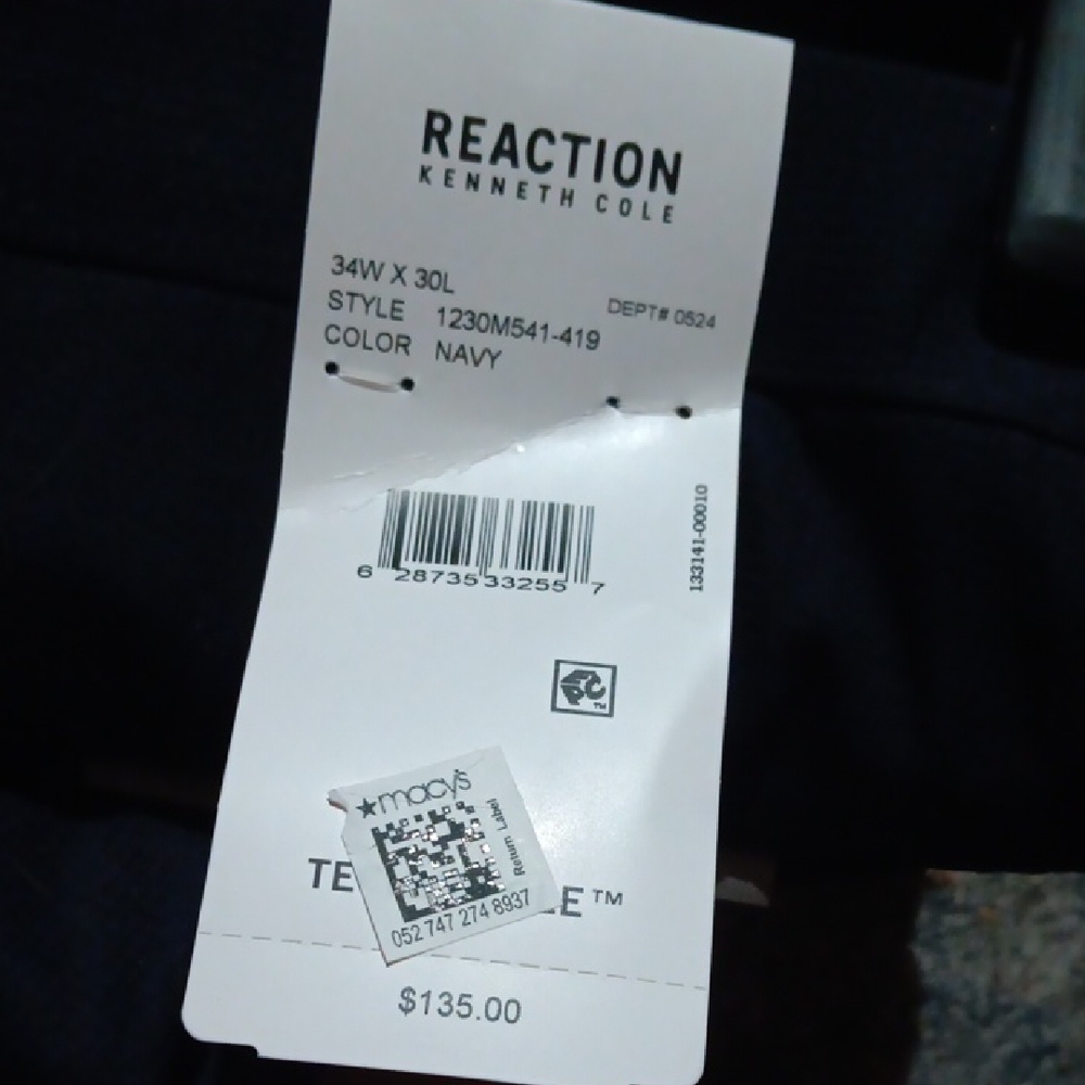Kenneth Cole Reaction Blue Dress Pants